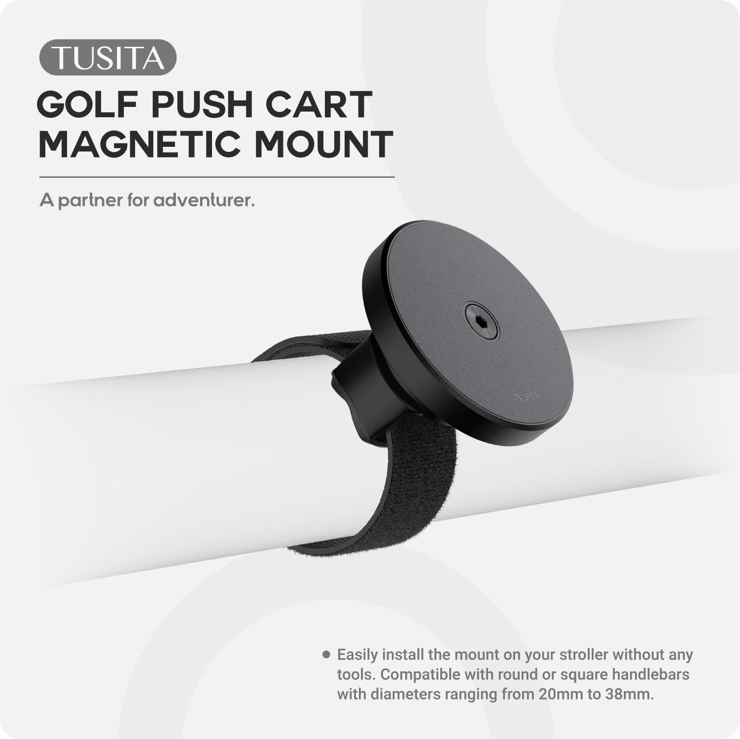 TUSITA Soporte Magnético para Telémetro Carrito de Golf Compatible con Magsafe