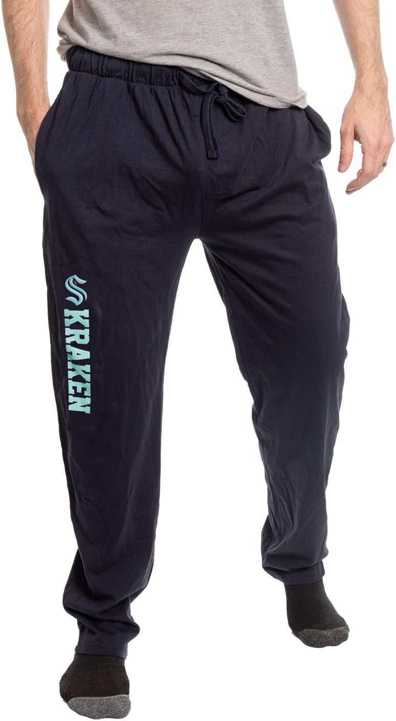 Calhoun NHL Mens Lightweight Cotton Jersey Lounge Pants