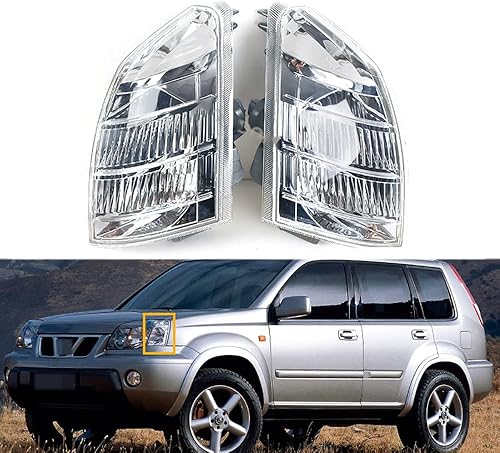 JESYMBX Para Nissan X-TRAIL XTRAIL T30 2001-2006 parachoques delantero esquina señal de giro faro delantero luz izquierda y derecha
