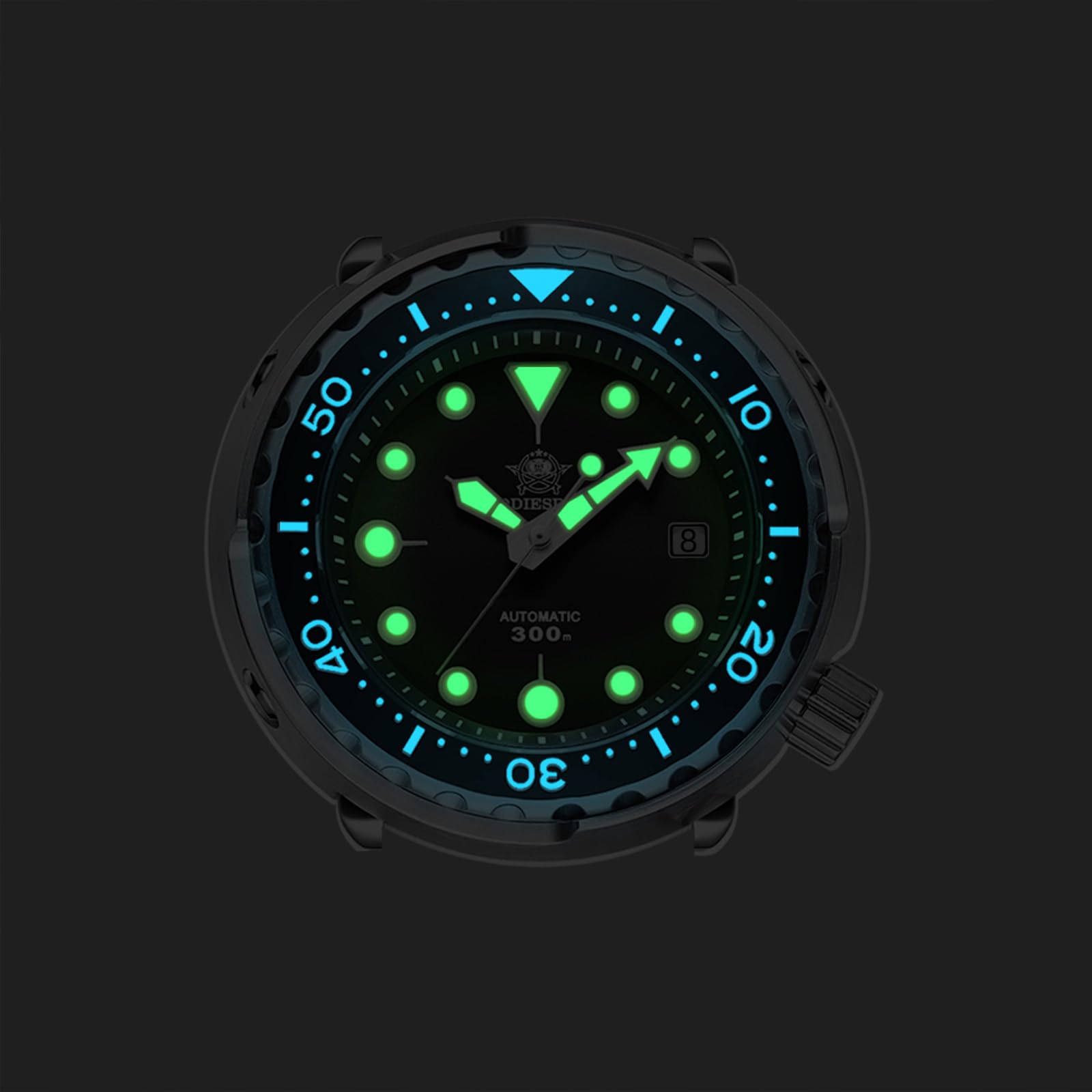ADDIESDIVE Herren Automatik Automatikuhr Elegant Lässig Mechanisch Armbanduhren Mit Saphirglas Edelstahlarmband/taucheruhr Herren