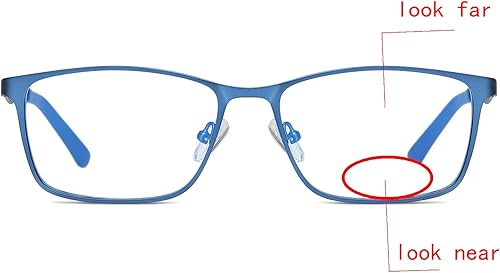 Miniatura 2 de Lentes de lectura bifocales fotocromáticos de transición para hombres y mujeres, lentes de sol cuadrados transparentes con protección UV 0  +4