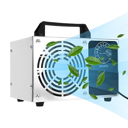 HANNEA Portable Ozone Generator 60, 000mg/h High Capacity Ozone Machine Ozone Disinfection Machine Home Ozone Generator for Water Treatment, Air Purification, Odor Removal, Up to 4000 ft