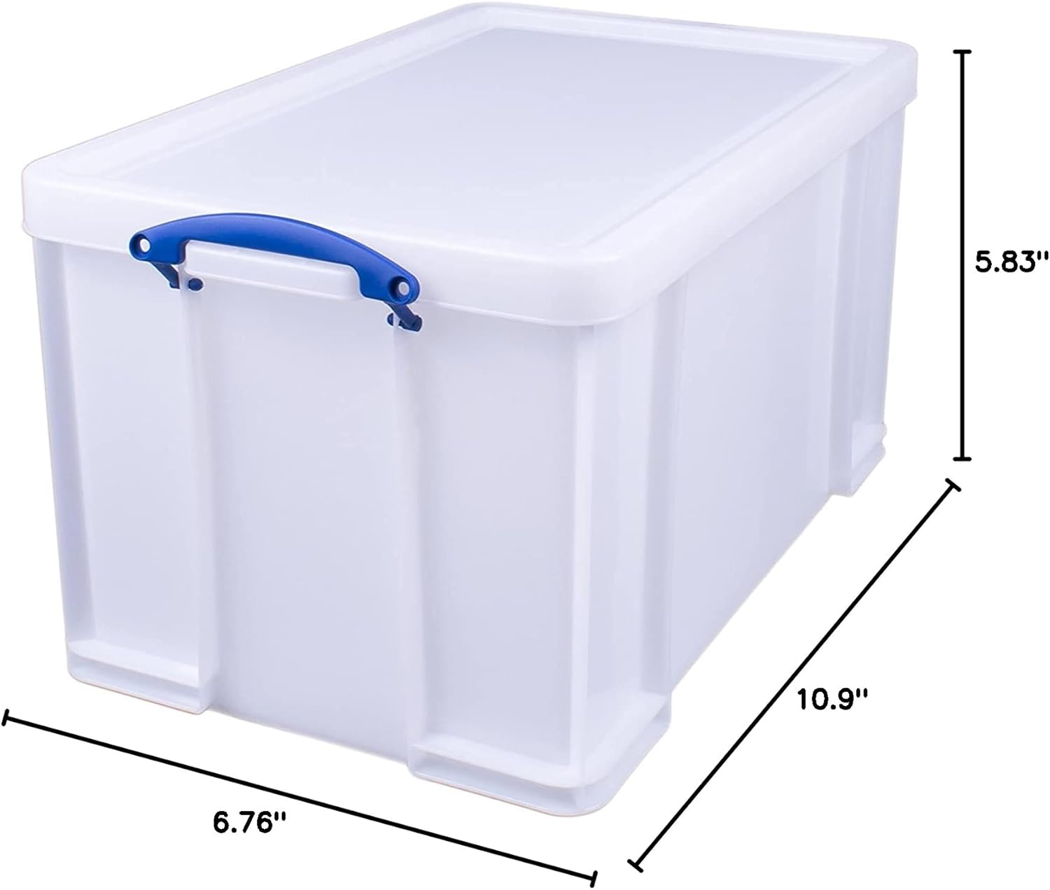 Really Useful Plastic Storage Box 84 Litre White Strong