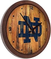 Vista 77 de The Fan-Brand NCAA Oklahoma Sooners: Faux Barrel Top Wall Clock Sports Team Bar Sign Décor - Home Man Cave, Party Decoration - Made On Demand