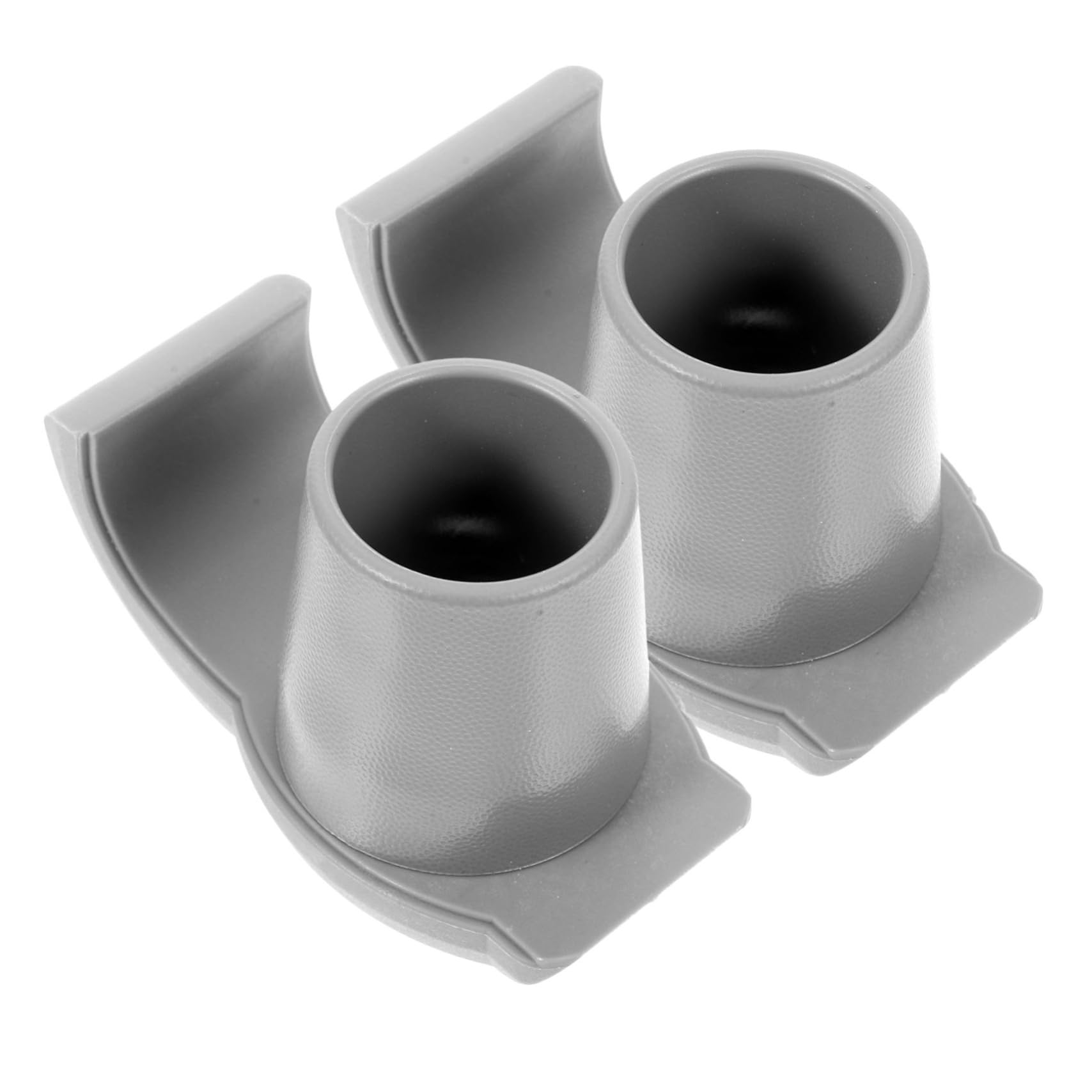 HAPINARY 2pcs Non-Slip Sled Foot Mat Walker Tips Trekking Pole Foot Covers Crutch Feet Sleeves Hiking Pole Tip Replacement Climbing Cane Foot Cover Crutch Foot Pads Cane Tip Rubber Grey