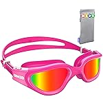 OMID Kids Swim Goggles, P2mini Polarized Swimming Goggles Comfortable for Age 6-14