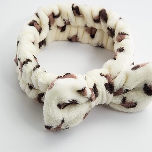 Miniatura 4 de Diadema de spa 10 piezas de diadema de maquillaje de lazo suave de forro polar coral para el cuidado de la piel bonita banda elástica para mujeres y