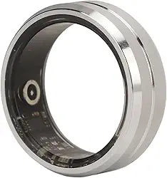 Smart Ring Health Tracker, 7 dias de vida útil da bateria e rastreador de sono, anéis de rastreador de fitness resistentes à água IP68, anéis de saúde para mulheres e homens, pedômetro (tamanho 9)