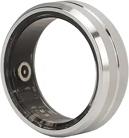 Smart Ring Health Tracker, 7 dias de vida útil da bateria e rastreador de sono, anéis de rastreador de fitness resistentes à água IP68, anéis de saúde para mulheres e homens, pedômetro (tamanho 9)