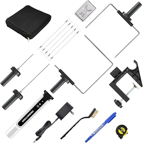 Miniatura 12 de Kit de cortador de espuma eléctrica de alambre caliente 4 en 1, herramienta de corte de espuma de poliestireno de 15 W/6 V con funda, kit de Caja