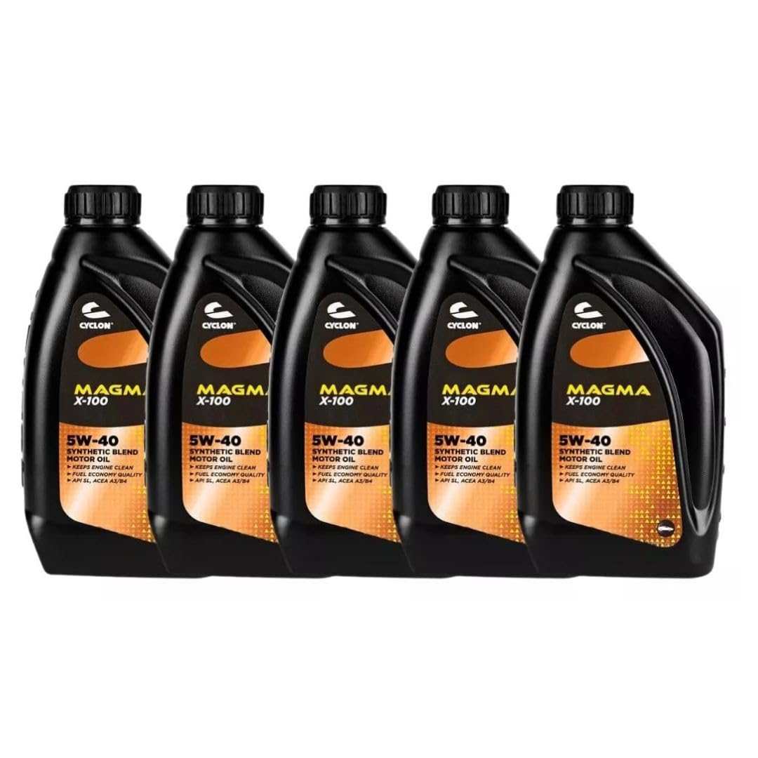 5 litri olio motore sintetico cyclon magma x-100 5w-40