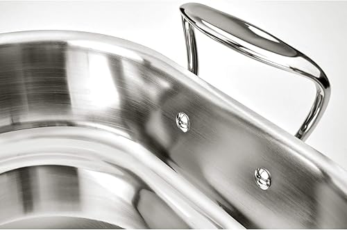 Miniatura 6 de All-Clad E752S264 Asador pequeño de acero inoxidable apto para lavavajillas con estante de utensilios de cocina, color plateado, L, Acero inoxidable