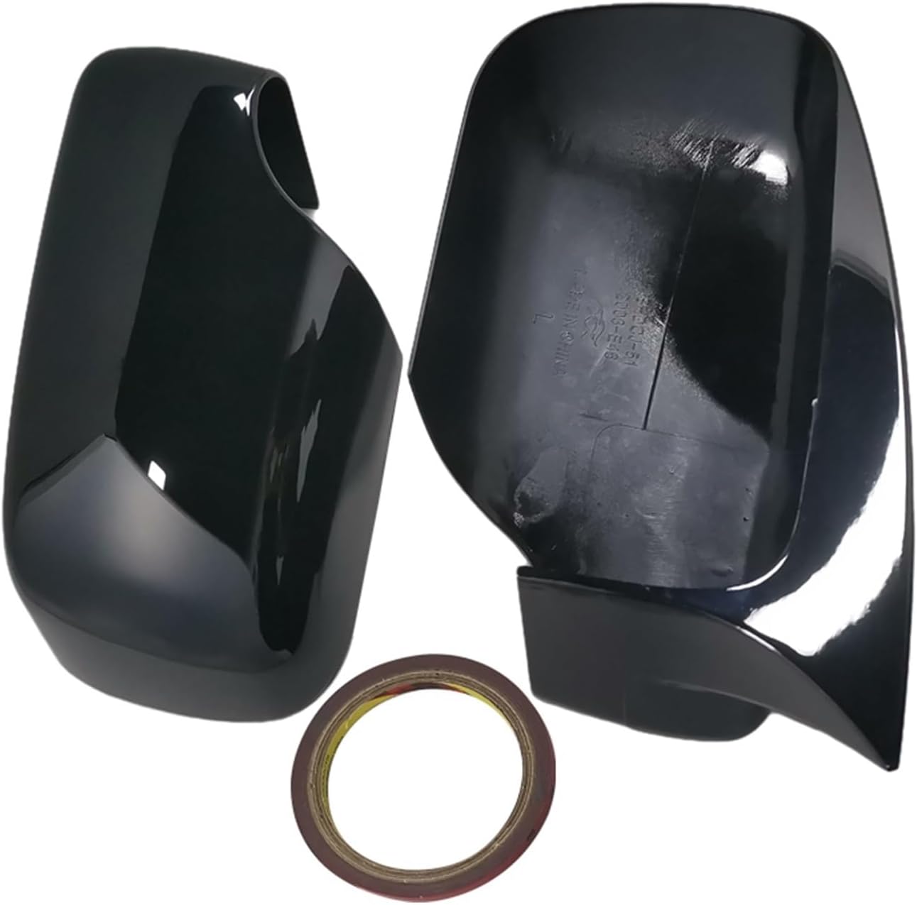 Fit for BMW E46 E39 4 Door 3 Series 1998-2005 Door Rearview Mirror Cover Cap Side Black 2021 M3 M4 Rearview Mirror Cover (Color : Bright Black)