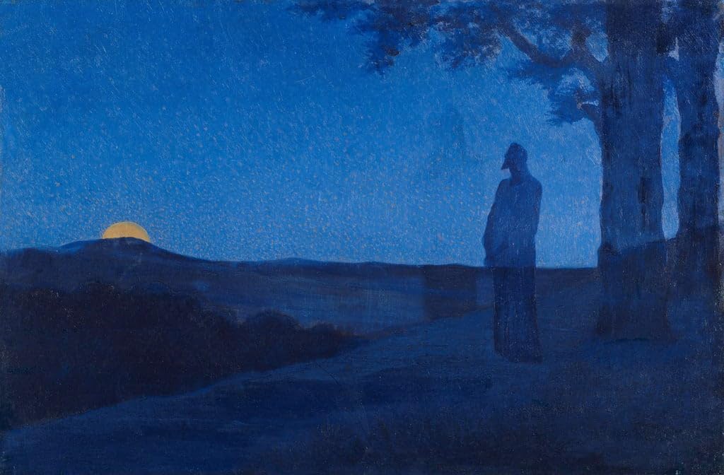 Poster La Solitude du Christ Alphonse Osbert toile 58x90 cm