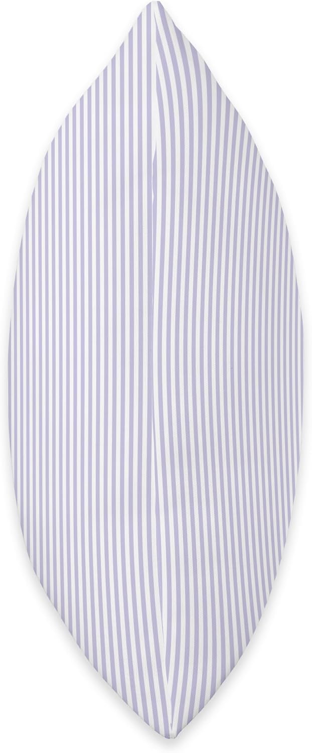 French Lavender Pinstripe in an English Country Garden Throw Pillow