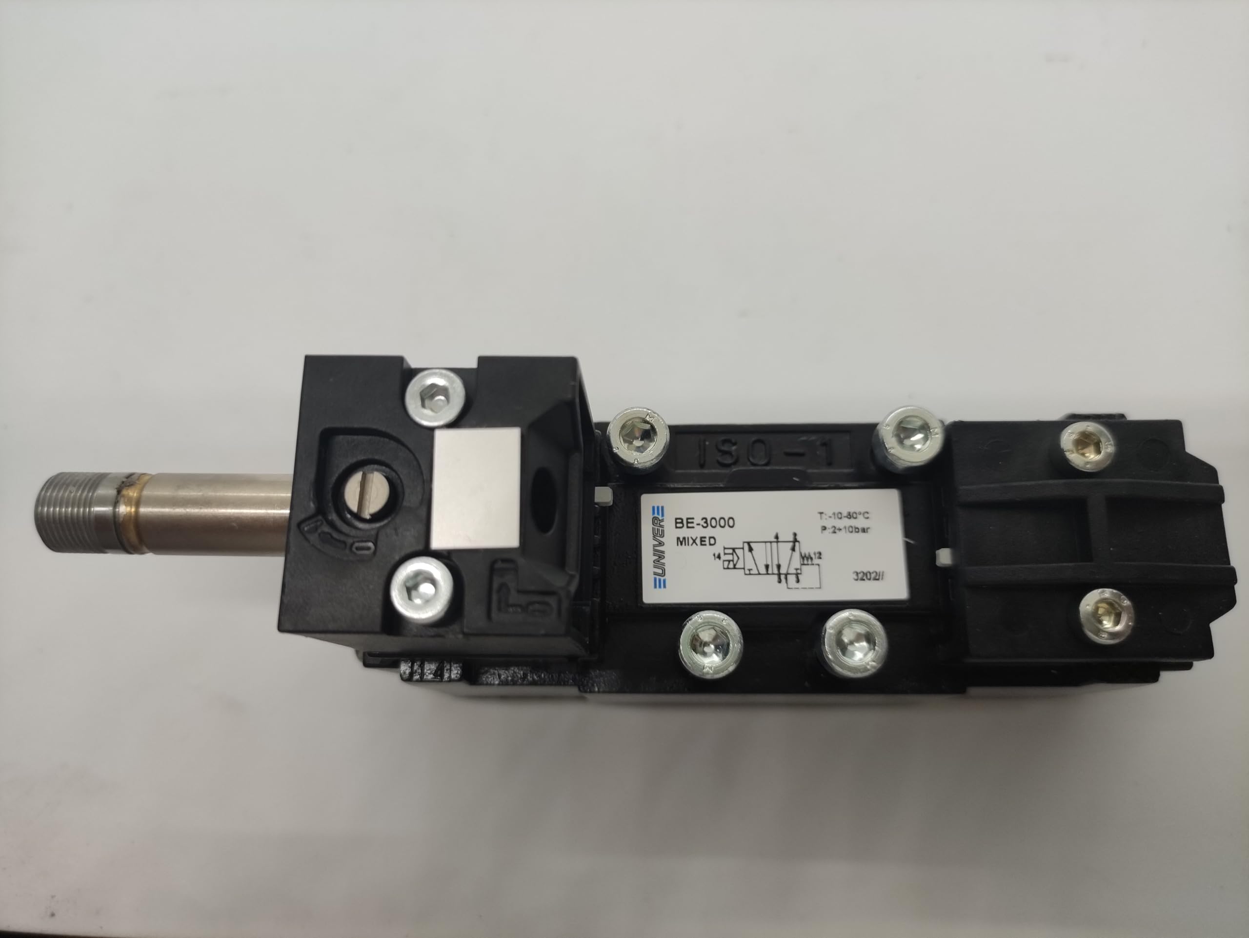 Électrovanne UNIVER BE-3000 ISO1 - Simple Impulsion 5/2, Commande Électrique Amplifiée, 24V/110V/220V