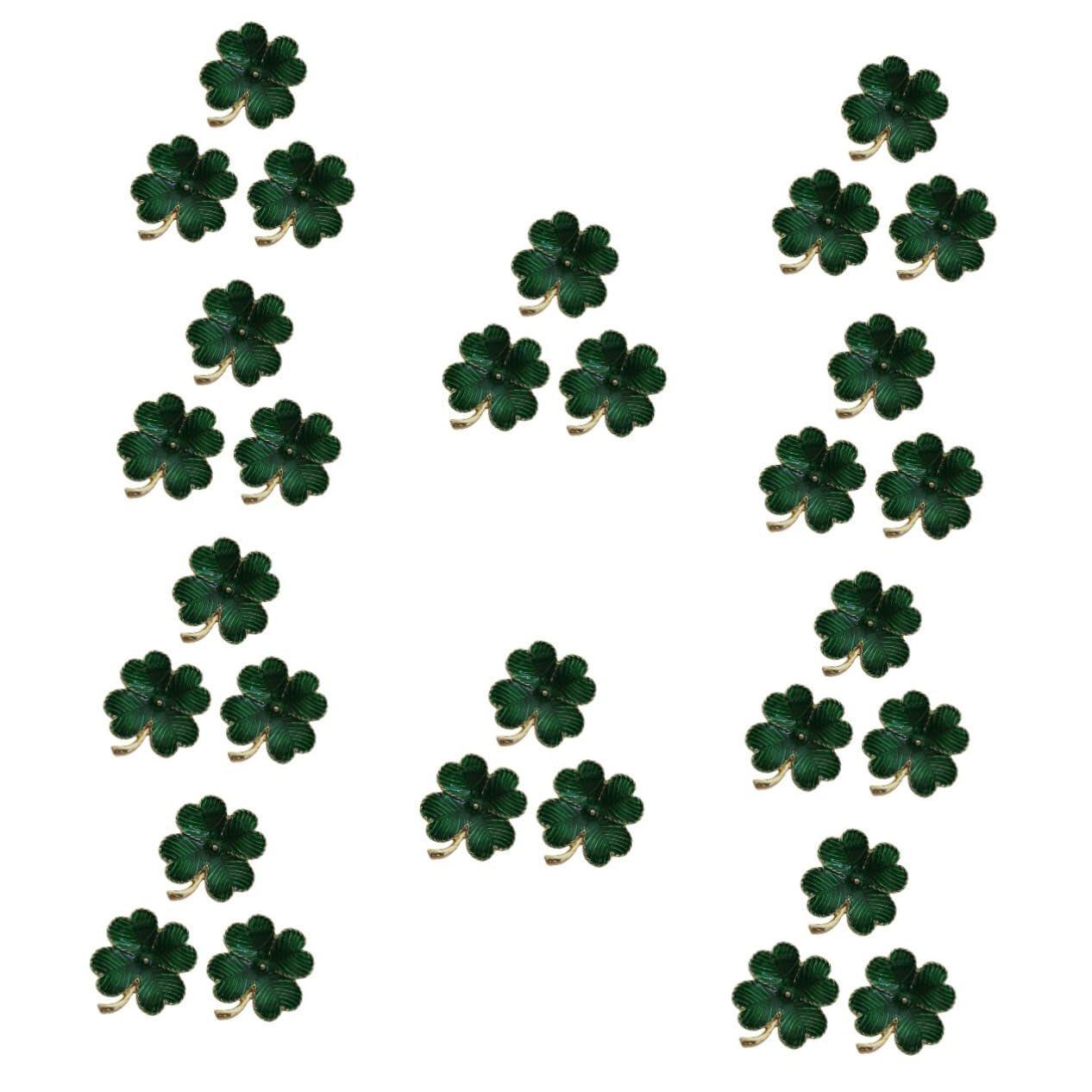 NOLITOY 9 Piezas De Recuerdos De Fiesta Irlandeses Broches De Cuatro Hojas Broches Verdes Embutidoras De Medias Alfiler De Sombrero Ebt Alfileres Irlandeses Accesorios Para El Día