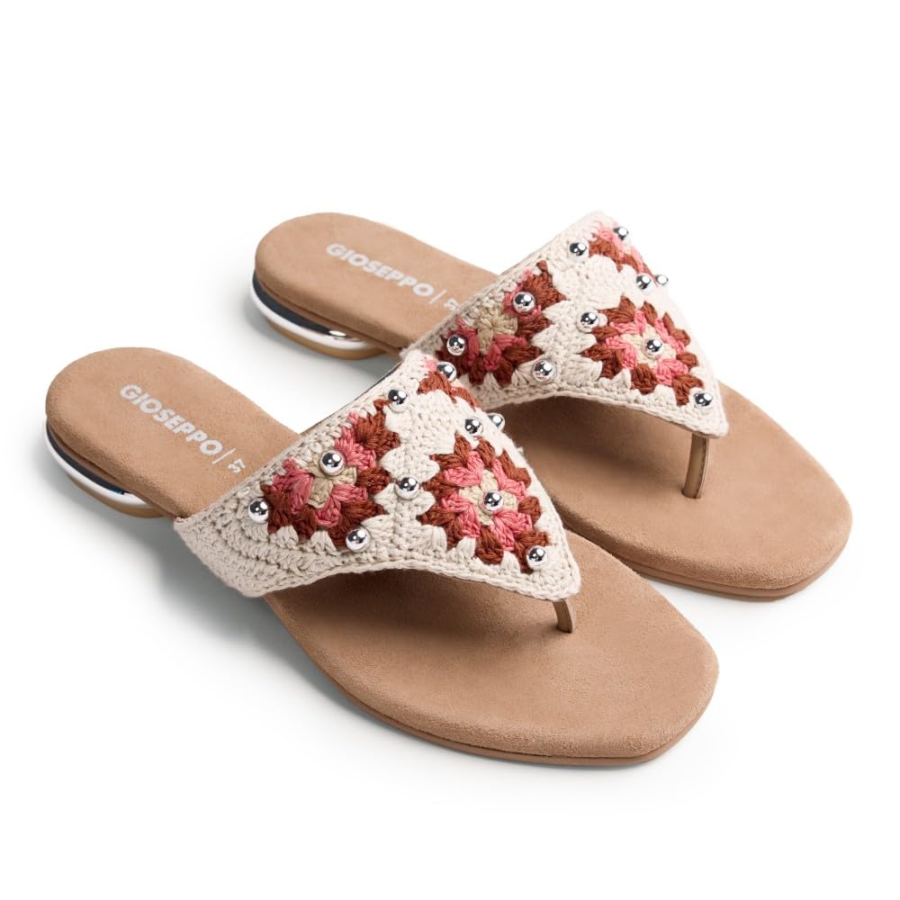 GIOSEPPO Women's Isiolo T-Strap, Beige, 6.5 UK