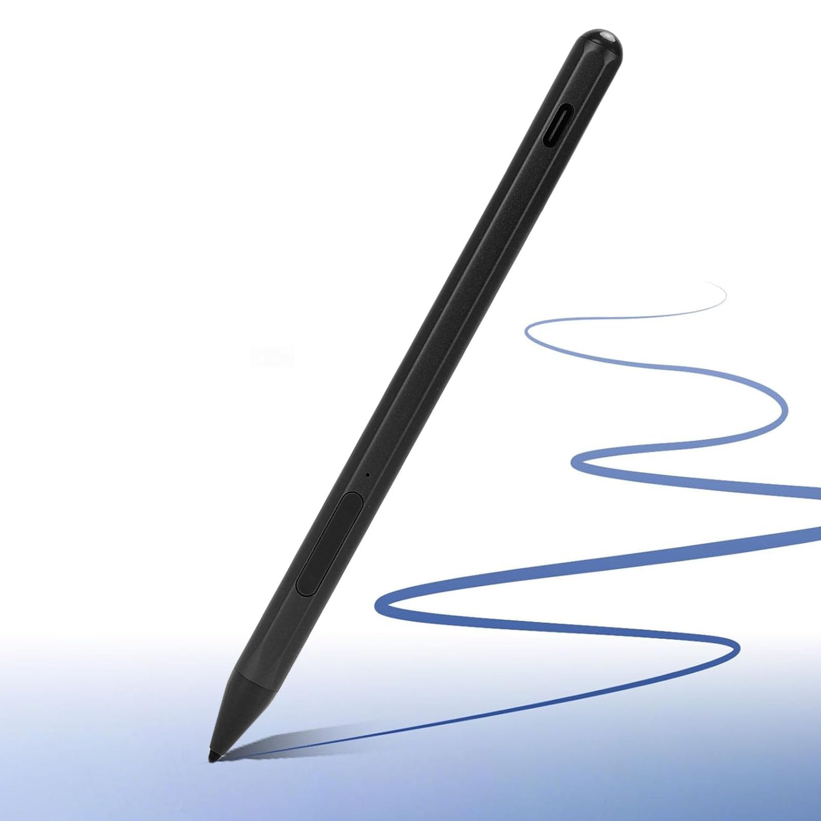 Penna Inclinabile Ricaricabile, Penna Stilo Attiva con 4096 Livelli di Pressione, MPP 2.0 e Palm Rejection, Ideale per ROG Z e Altri Tablet (BLACK)