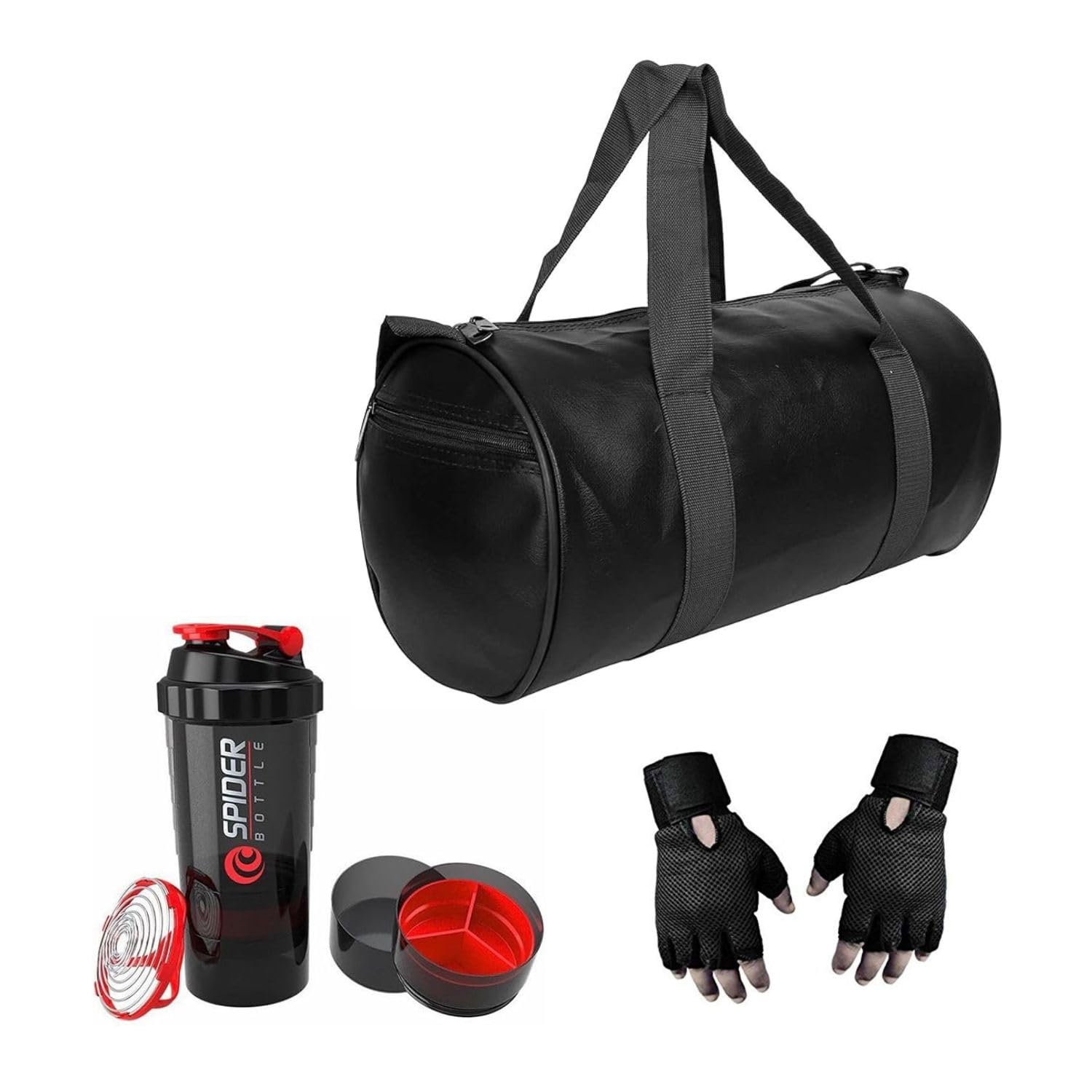 JAIS BOY Gym Bag Combo Duffle Gym Bag & Sports Bag with Gym Duffel Bag, Weightlifting Gloves, Wrist Wraps & 700ml Shaker Bottle for Boys & Girls-image-10