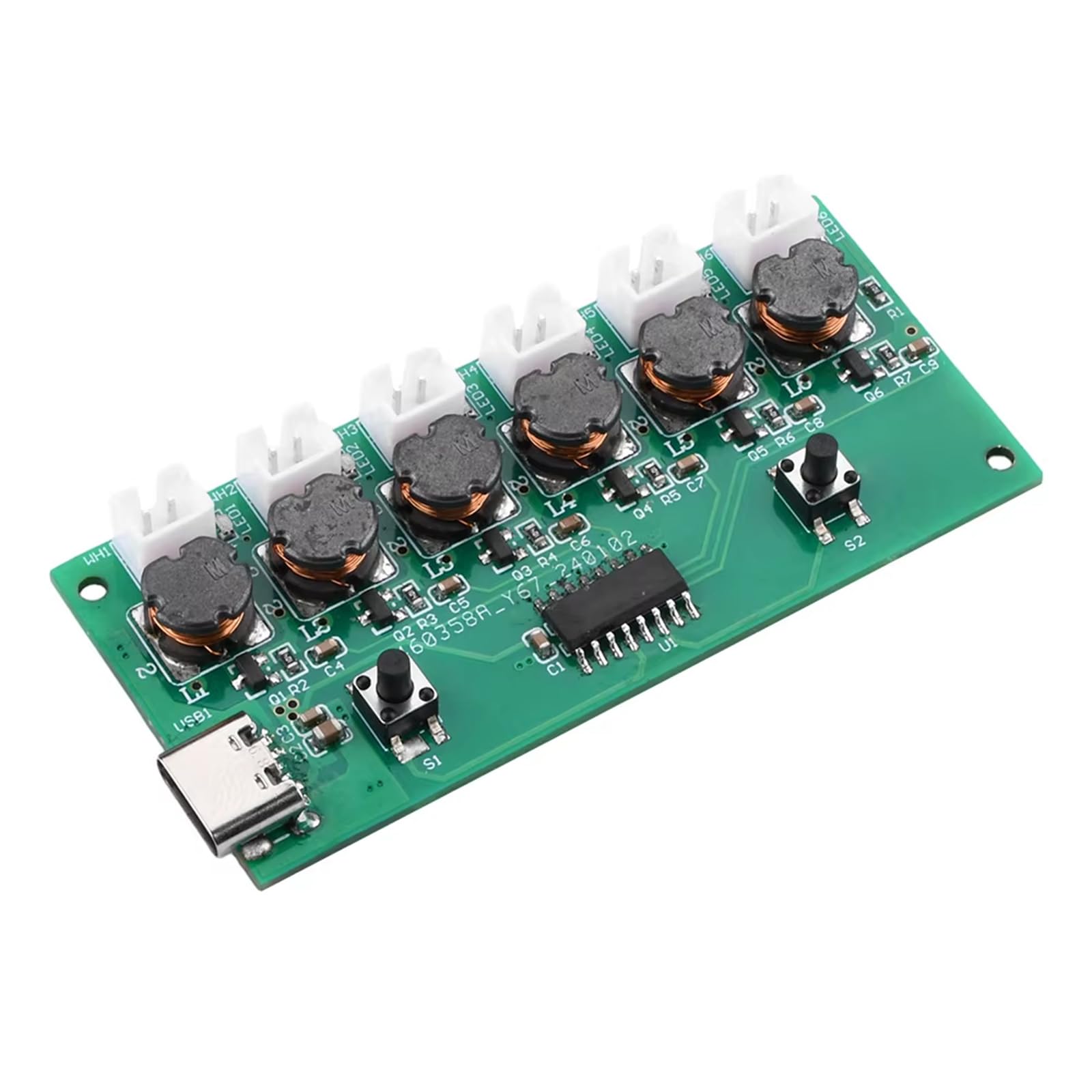 Tsophreniq Six Sprays Humidifier Driver Board Atomizer Atomization Control Board Mists Maker Module with 6 Sprays Mists Maker Driver Circuit