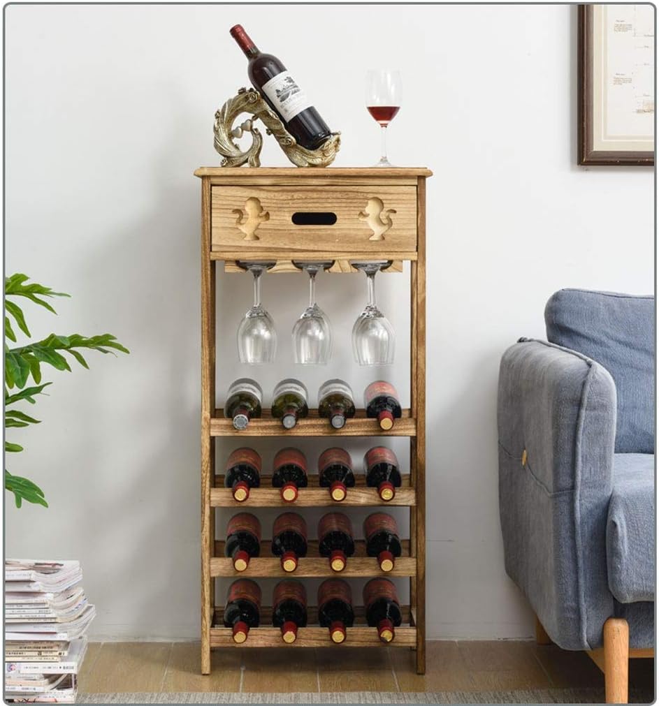Wine Racks,Solid Wine Racks Free Standing Floor Bottle Wine Rack Display Shelves Creative Living Room Wine Rack Storage Shelf Wine Holder/a (C)
