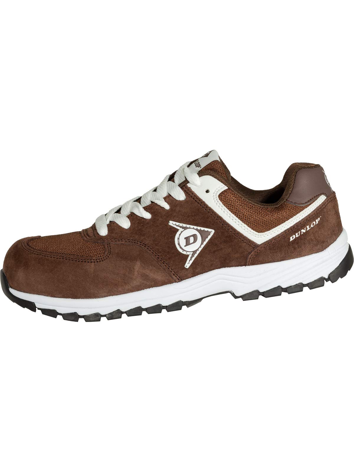 Dunlop DL0201027-44 Zapato, Piel de Ante y Mesh, Marrón, 44