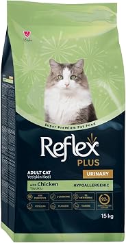 Reflex Plus Urinary Tavuklu Yetişkin Kedi Maması, 15 kg
