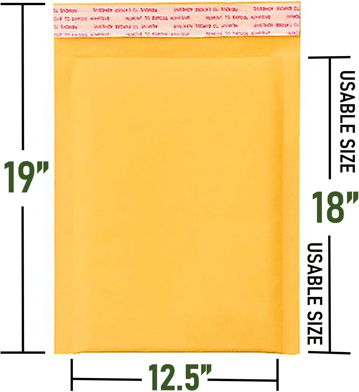 Sales4Less #6 Kraft Bubble Mailers 12.5X19 Inches Shipping Padded Envelopes Self Seal Waterproof Cushioned Mailer 25 Pack