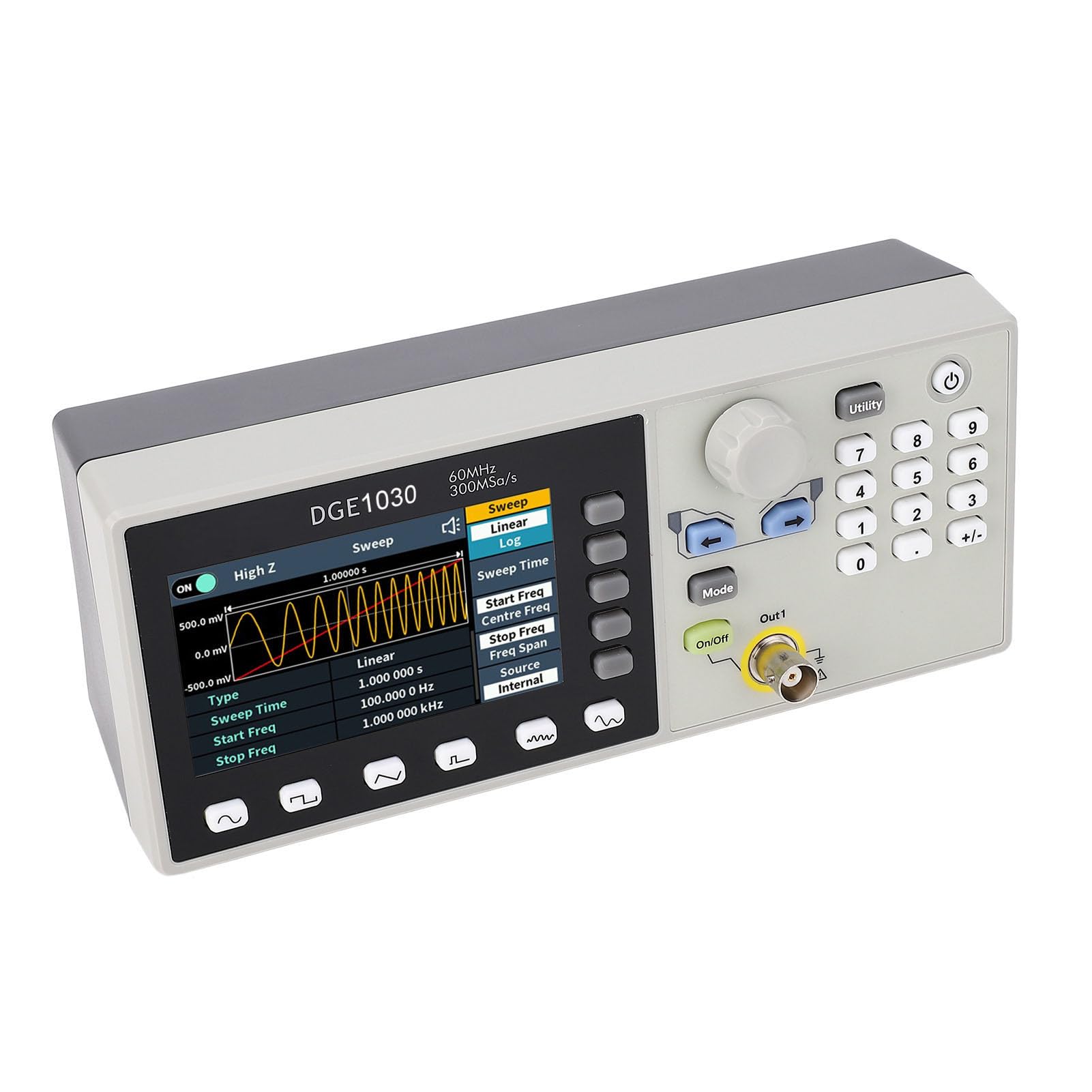 Generador de Funciones de Generador de Forma de Onda Arbitraria de un Solo Canal Frecuencia de Muestreo de 125 MS/s 100-240 V (Enchufe de la UE)