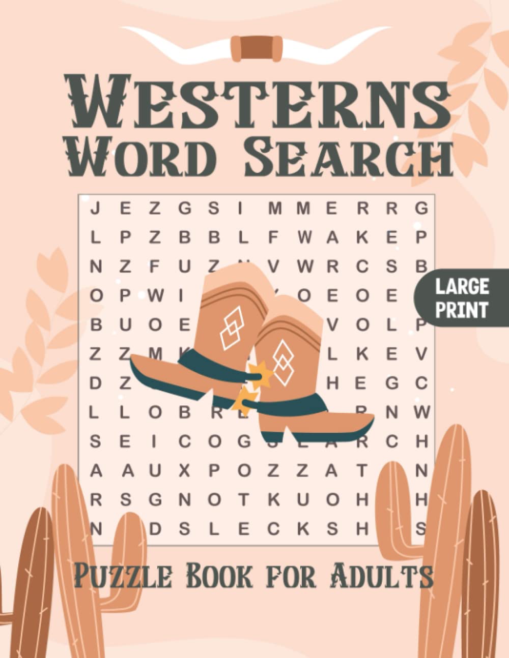 Westerns Word Search Puzzle Book: Classic Western TV & Movie Word Search, Large Print Puzzles - TV Westerns Puzzle Book For Adults, Wild West Cowboy TV Shows & Movies - With Solutions