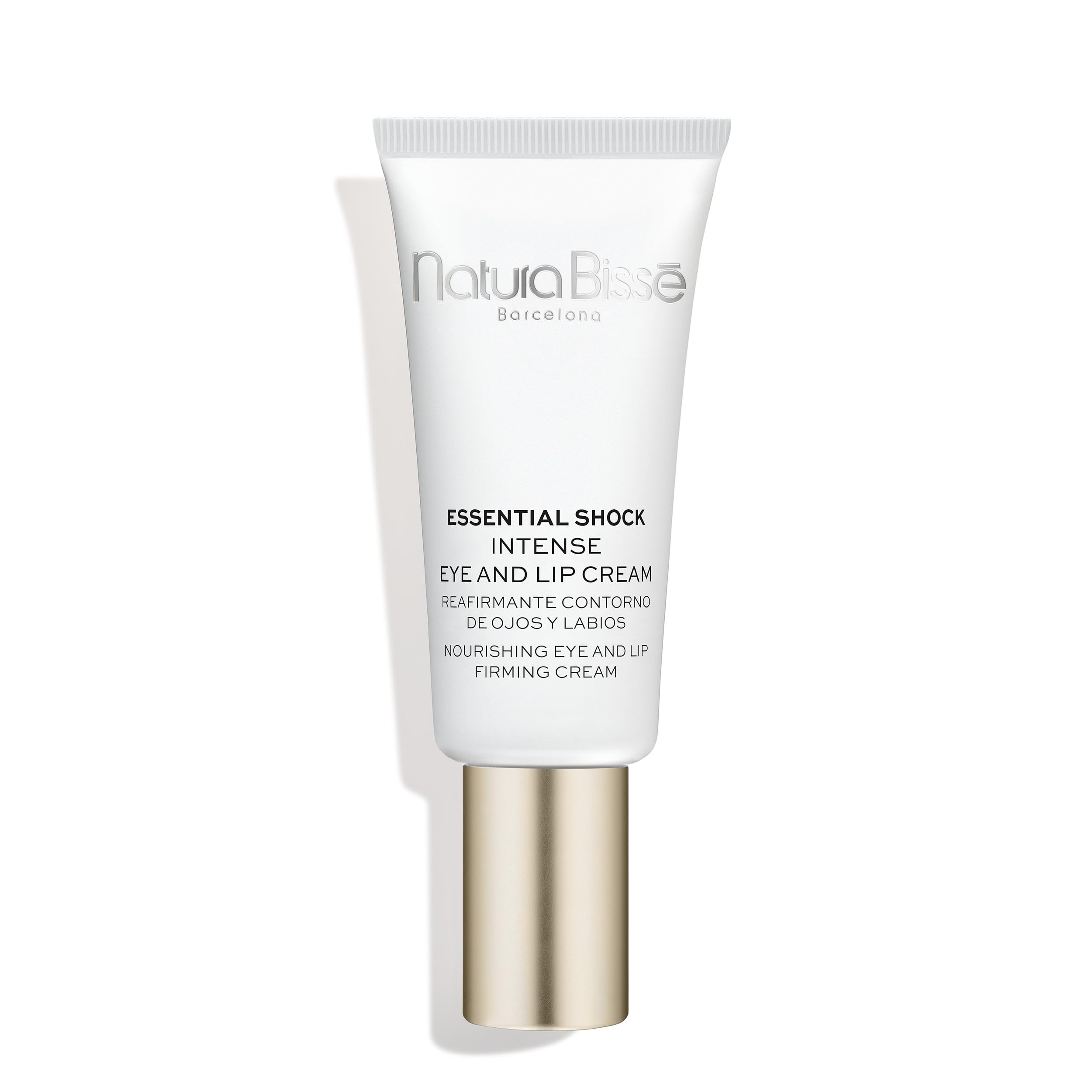 Natura Bissé Essential Shock Intense Eye And Lip Cream | Contorno de Ojos y Labios Reafirmante con Aceite de Rosa Mosqueta, Vitamina E y Aminoácidos de Colágeno y Elastina | 15 ml