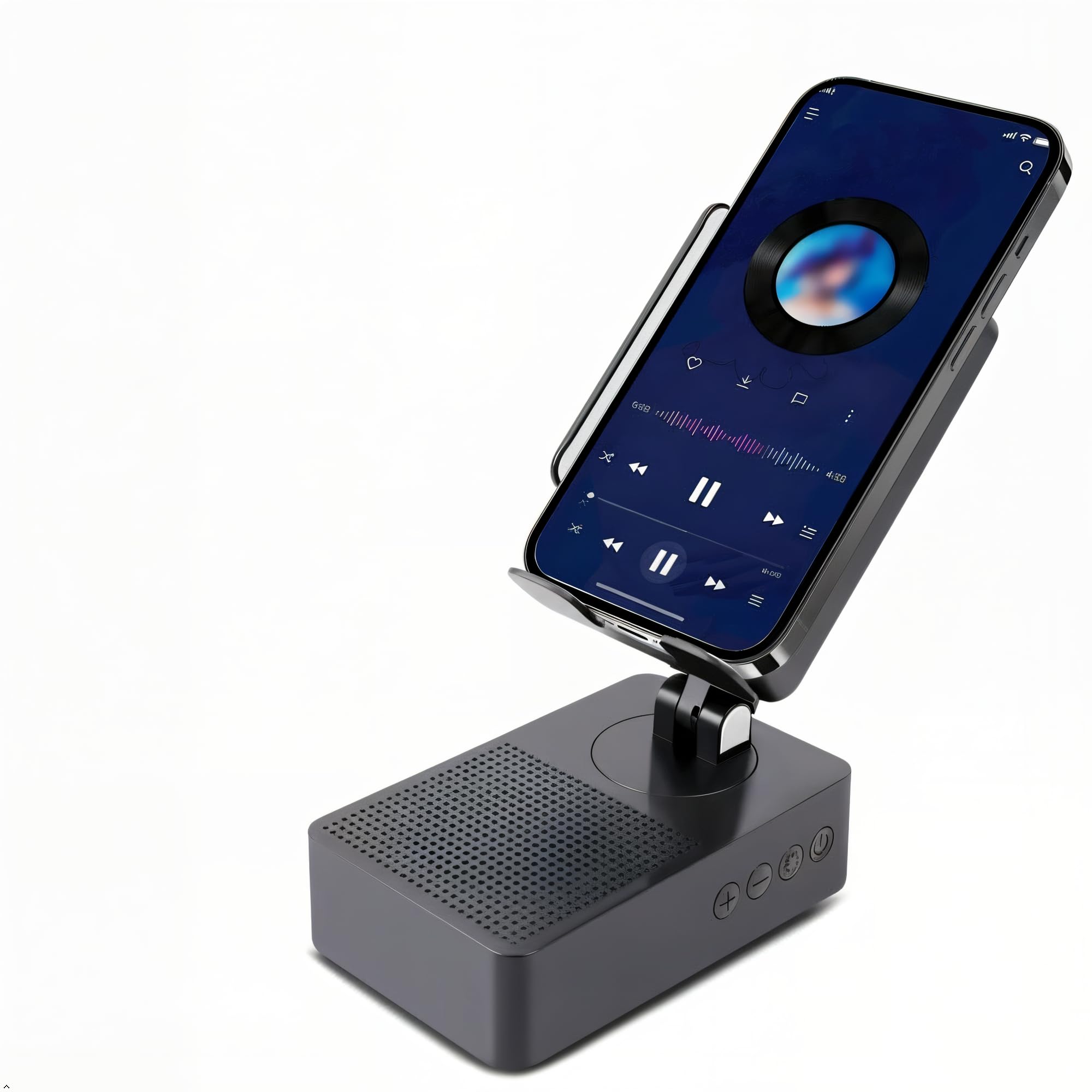 EDUPLINK Bluetooth-Lautsprecher mit Handyhalterung, 270° Ver