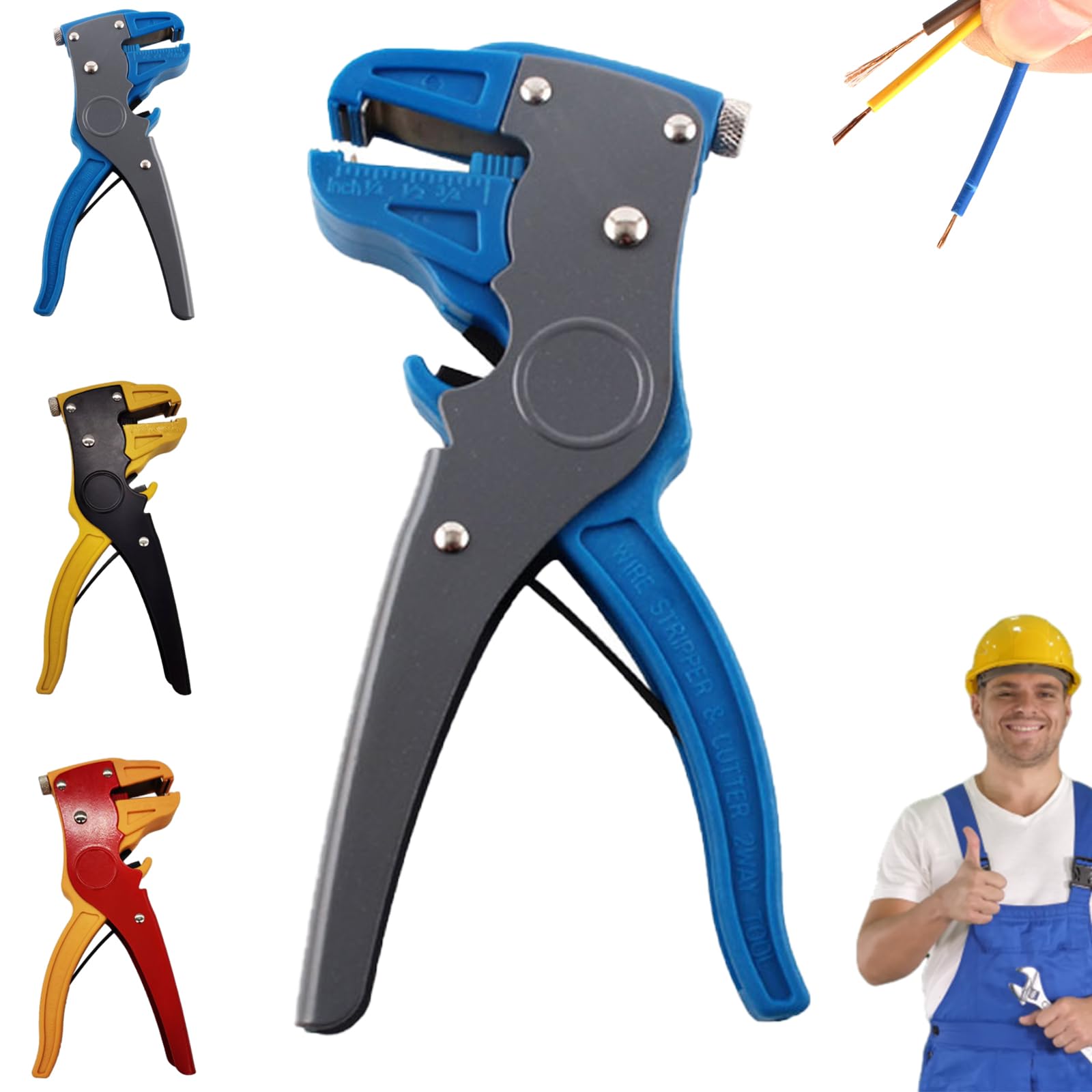 Quickstriper Wire Striper, Quick Striper Wire Striper, Wire Striper Machine, Wire Striper Pliers, Wire Stripers Tools, 2 in 1 Cable Stripper Tool for Cable Wire Repair