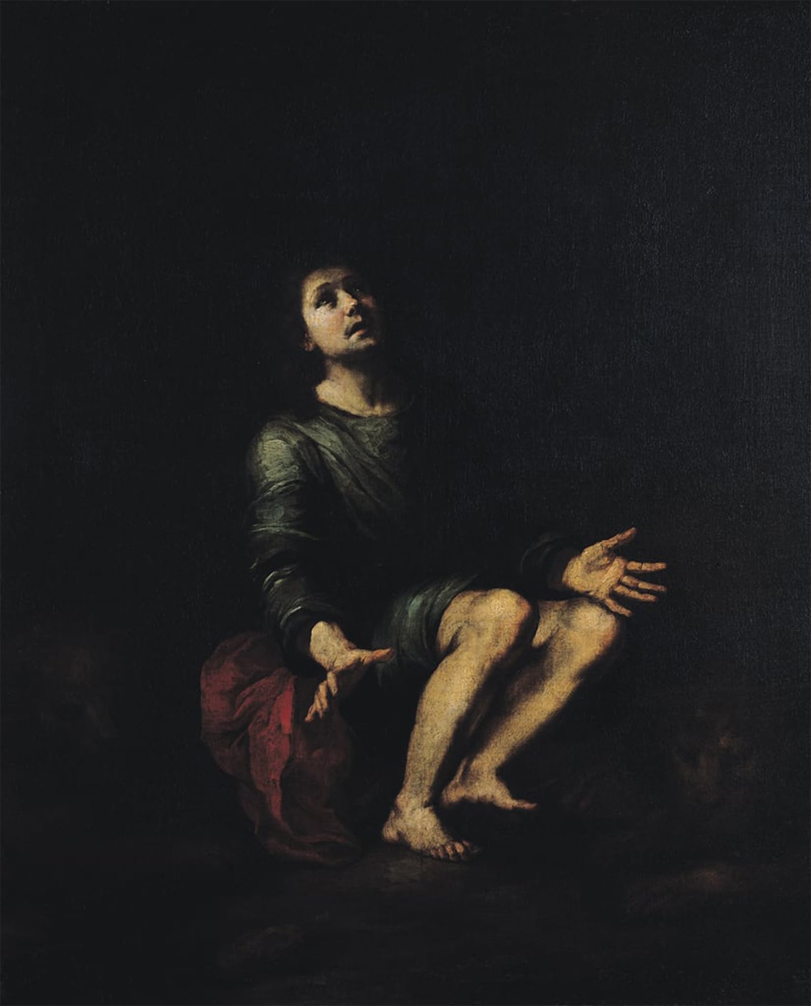 Artxlxxbn No Frame Famous Art Print Poster Vintage Wall Art Daniel In The Lions Den By Bartolomé Esteban Murillo Canvas Art Poster For Home Decor 60X90cm