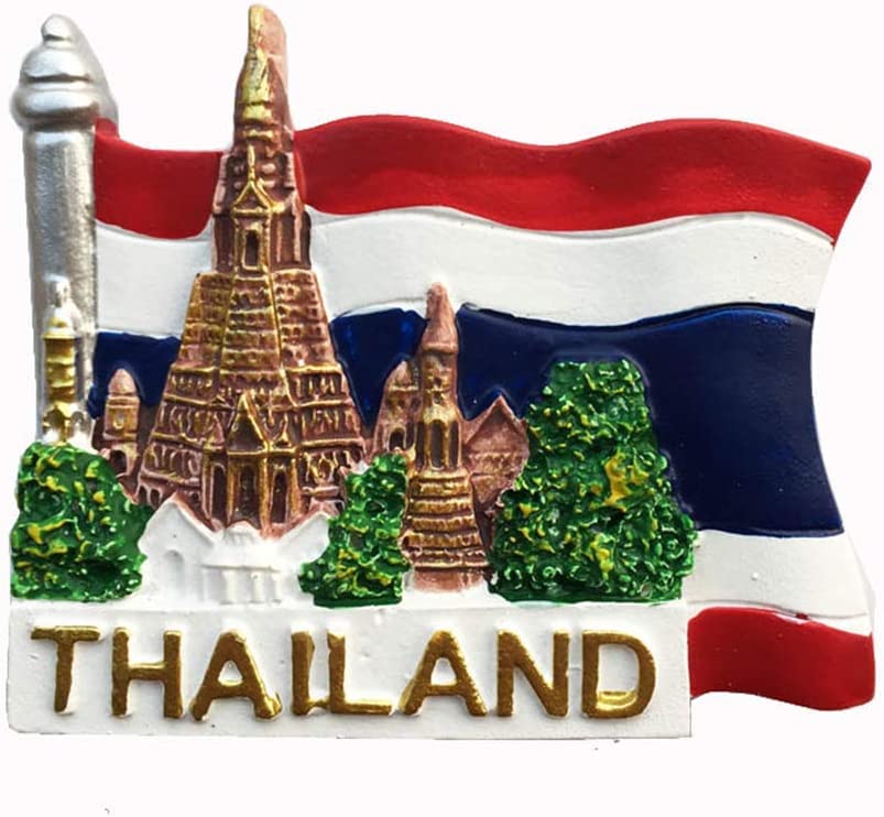 3D Bangkok Thailand Fridge Magnet - 7x5cm Polyresin Souvenir & Decoration