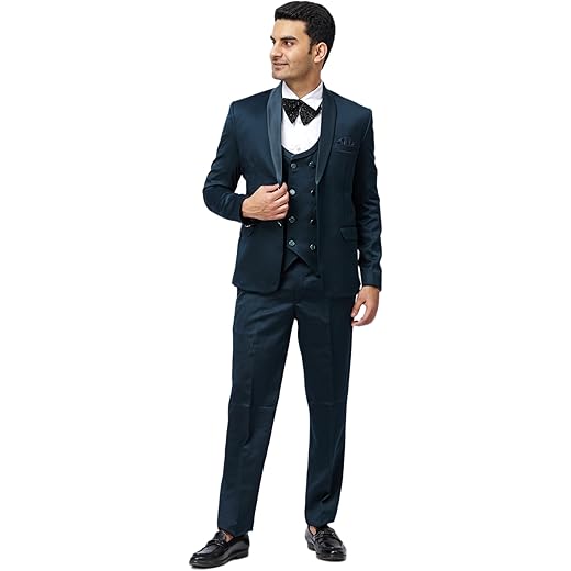 Mens Blue Tuxedo 3-Piece Set