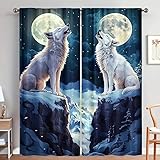 Photo Gallery bsyyzqc tende per interni lupo artico tenda camera da letto 3d luna tende oscuranti termiche isolanti con occhielli 2 pezzi l 140 x a 145 cm per soggiorno cucina decorazione casa Photo Gallery bsyyzqc tende per interni lupo artico tenda camera da letto 3d luna tende oscuranti termiche isolanti con occhielli 2 pezzi l 140 x a 145 cm per soggiorno cucina decorazione casa