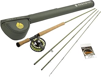 Redington Fly Fishing Field Kit, Fly Rod and Reel Combo Starter Kit, Line and Carrying Case Included
