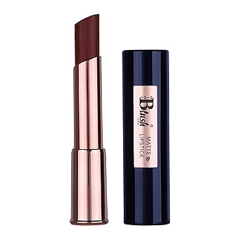 NINE BLUSH Pure Matte Lipstick Shea butter jojoba oil vitamin E natural pigments Long Lasting, Hydrating & Lightweight Parabean,Petroleum Jelly,Paraffin,Mineral oils-free Lipstick-Brown 1