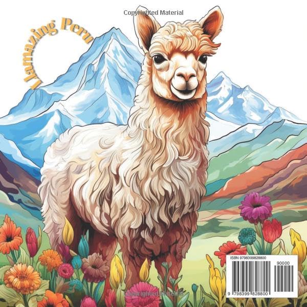 Miniatura 2 de Llamazing Peru A Vibrant Llama Coloring Journey Stress Relief, Relaxation, Peruvian Culture, Llama Art, Creative Coloring Book for Adults an Explore