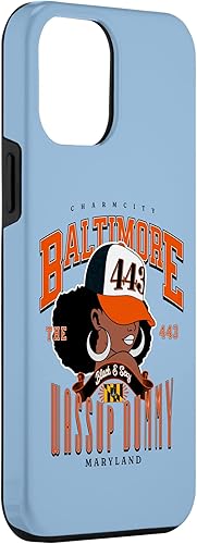 Miniatura 3 de Funda para iPhone 14 Plus 443 con código de área Baltimore Maryland Flag Blaq Girl Bmore Pride