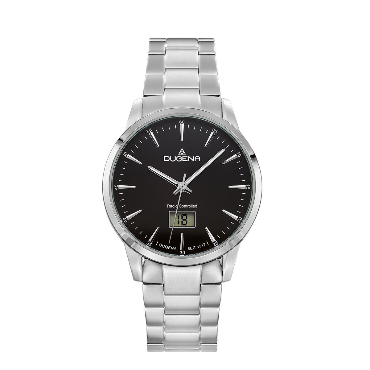 Dugena Herren-Armbanduhr 4460857 Momentum, Analog-Digital, Quarz, Edelstahlgehäuse, Edelstahlarmband, sportlich-funktionales Design