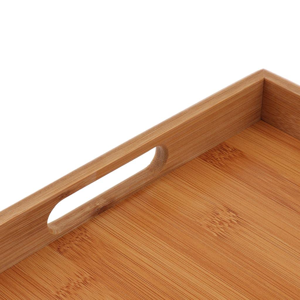 ATORSE Rectangle Bamboo Wooden Serving Tray Food Tea Fruit Dinner Tray &Handles for Coffee Party Snacks|Home & Garden|Food & Beverages|Tea 3