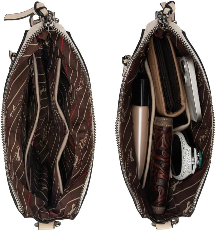 Montana West Crossbody Bag for Women Multi Pocket Cross Body Bag Purses with Guitar Strap - Image 6