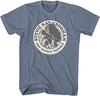 American Classics Stevie Ray Vaughan Guitarist and Double Trouble Stevie Playing Guitar Adult Tee