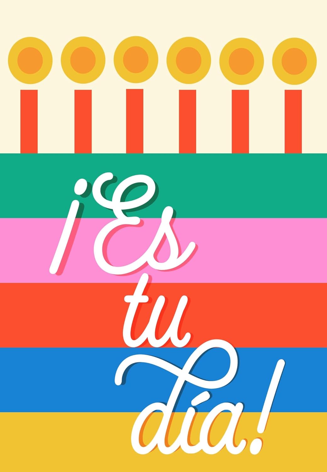 Hallmark Business Bulk 25 Pack Spanish Birthday Cards for Employees & Customers (It's Your Day), 5 x 7 Cards, Message Inside, Envelopes Included