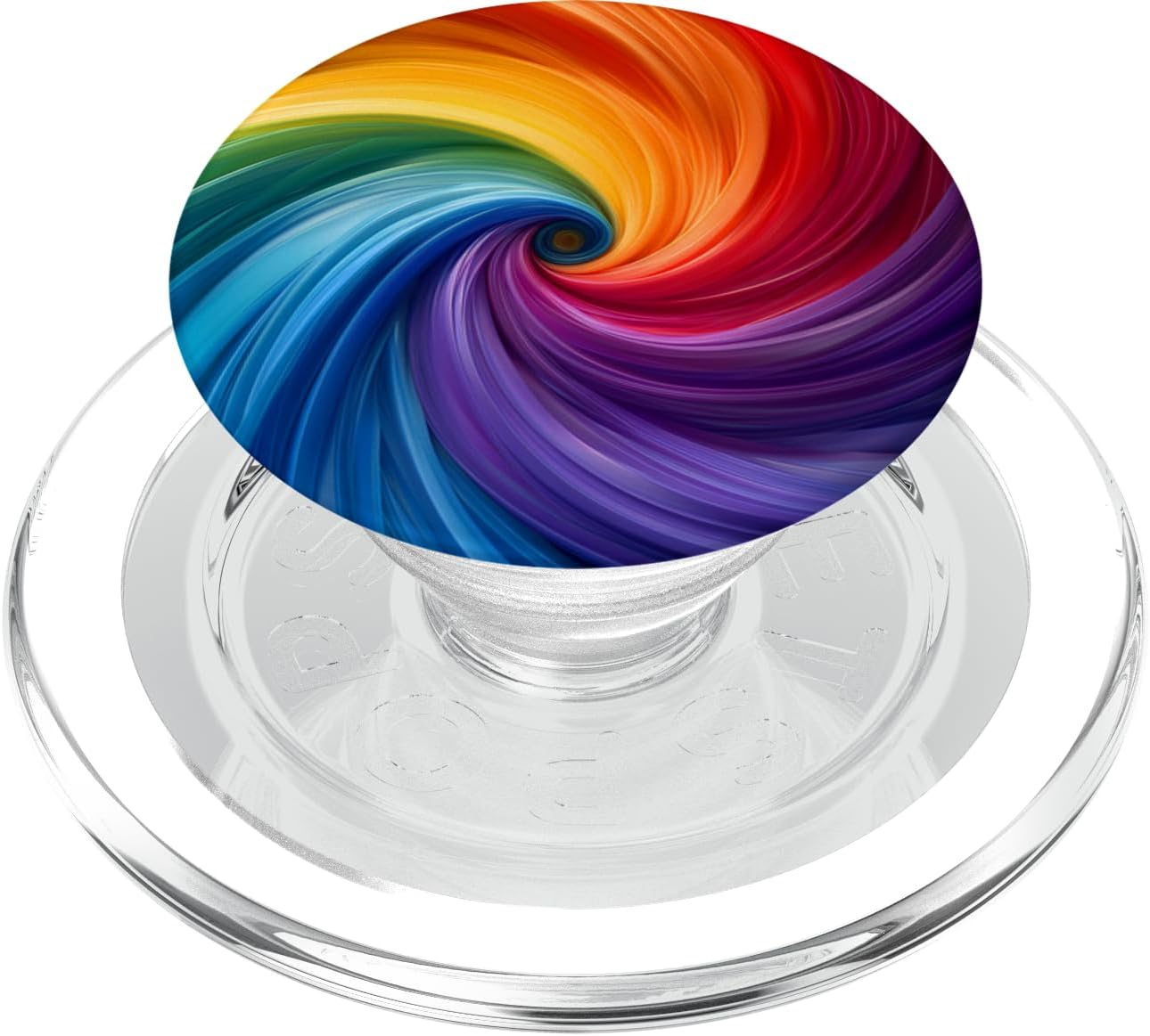 Rainbow Swirls PopSockets PopWallet for MagSafe