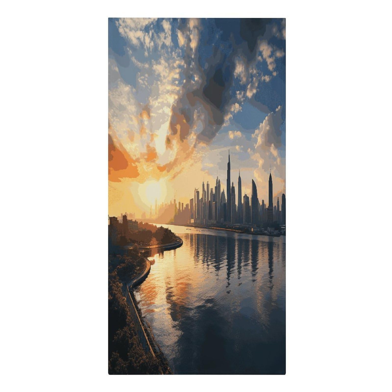 Fekiloot Men's Style New York In The Sunset Large Beach Towel, Travel Towel For Adults Wo, Pool Towels For Beach, Camping, Swim Pool, Gym, Sports& Yoga 61.4"X30.3"