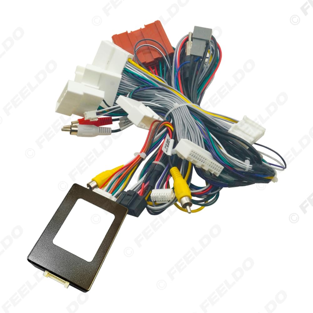 Car for Audio 16pin Wiring Harness Wire Cable for Mazda Atenza/CX-4(17-19) Axela/CX-5(14-16) Stereo Installation Wire Adapter - (Color Name: AB Cable-canbus Box)